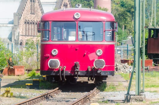 Red railbus of the VT 54 series,also known as the Red Speedster or Brummer.