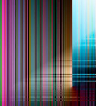 abstract lines stripes colored mixed media