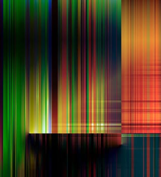 abstract lines stripes colored mixed media