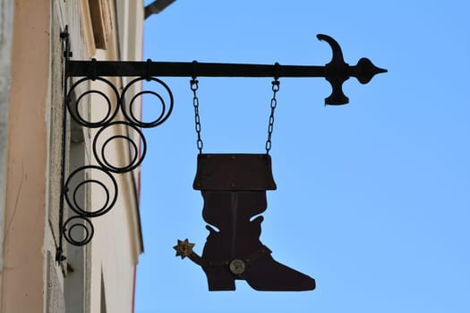 Workshop of a shoemaker in the old town of Wismar