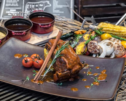 grilled and rosted Lamb ribs