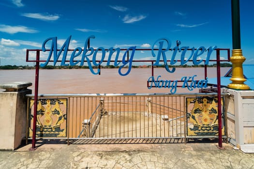 travel destination in Thailand with view of riverbank to Laos