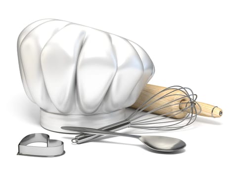 Cooking equipment 3D rendering illustration isolated on white background
