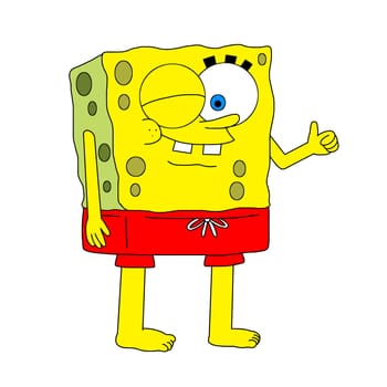 Spongebob red Squarepants happy  illustration adventure cartoon
