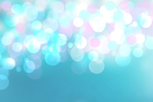 Abstract blue pastel bokeh background texture with bright soft color circles. Beautiful texture.