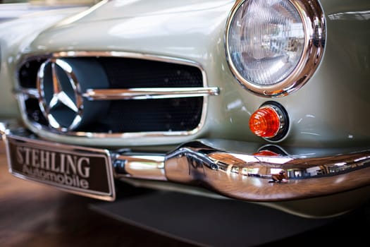 Berlin, Germany - June 28, 2018: Mercedes Stehling automobile. Vintage retro car in Classic Remise