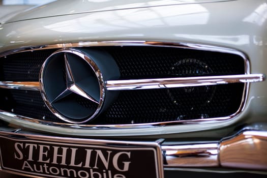 Berlin, Germany - June 28, 2018: Mercedes Stehling automobile. Vintage retro car in Classic Remise