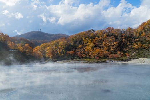 Noboribetsu Onsen is Hokkaido's most famous hot spring resort. A large amount of Noboribetsu's many types of hot spring water surfaces in the spectacular Jigokudani or "Hell Valley"" just above the resort town. Noboribetsu is part of Shikotsu-Toya National Park."