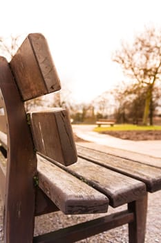 Park Bench Sun Flare Sunlight Sunny Day Empty Lonely Quiet Peaceful Meditation Texture Closeup Wooden