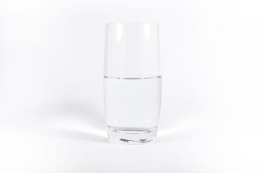 Pure Clean Glass of Water Simple Minimalistic White Background Necessities of LIfe