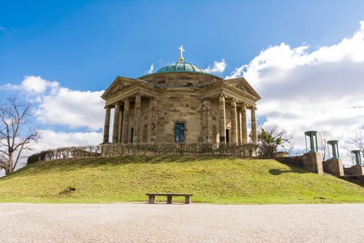 Grabkapelle Stuttgart Mausoleum European Blue Skies Old Architecture Landscape Beautiful Monument Germany