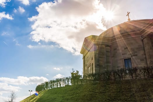 Grabkapelle Stuttgart Mausoleum European Blue Skies Old Architecture Landscape Beautiful Monument Germany