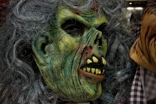 Green Monster Closeup Detail Halloween Holiday Accessory Object