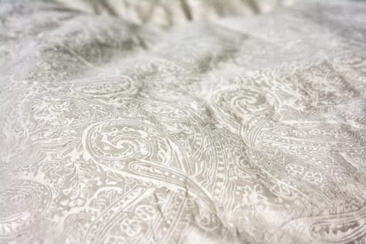 Bed Comforter Sleep Closeup Object Household Wrinkled Texture Folded White