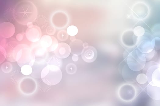 Abstract vivid summer bokeh in soft color style background with free space for text.