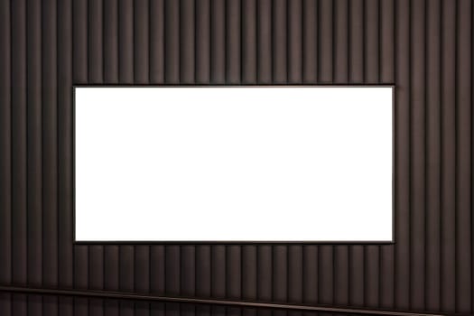 Blank Advertisement Hotel Entrance White Isolated Clipping Path