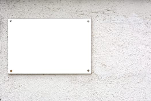 Blank Advertisement Sign City Urban Public White Isolated Clipping Path