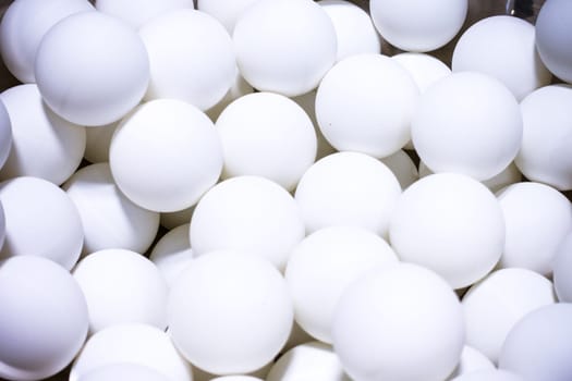 Many Ping Pong Balls Closeup Background Box