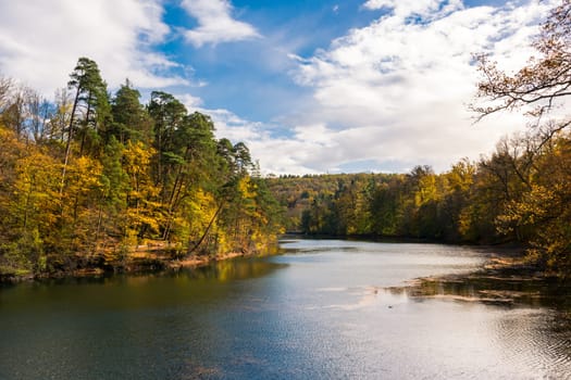 Suttgart Baerensee Lake Autumn Forest Landscape European Destination Beautiful Weather Fall