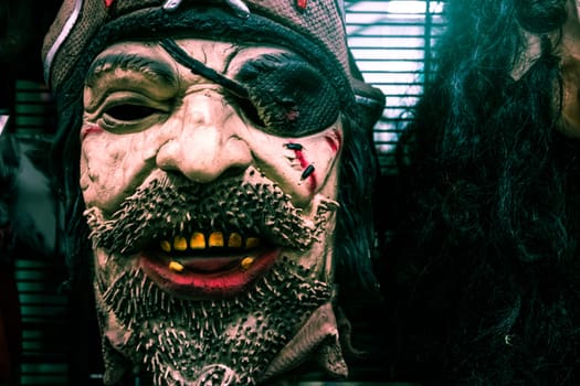 Halloween Mask Scary Pirate Zombie Holiday Costume