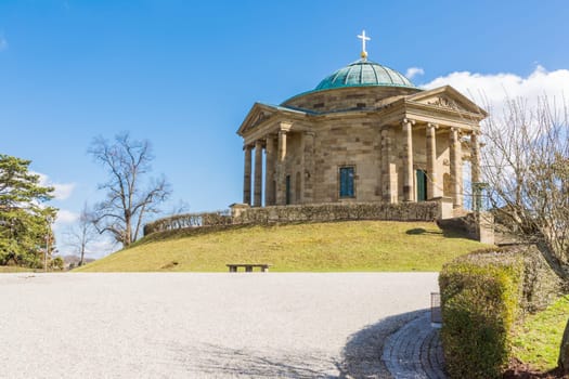 Grabkapelle Stuttgart Mausoleum European Blue Skies Old Architecture Landscape Beautiful Monument Germany