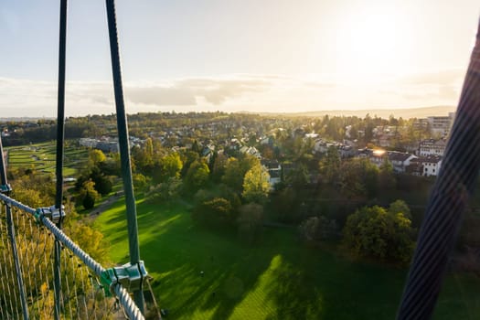 Killesberg Park Stuttgart Germany Outdoor Grassy Landscape Autumn Fall Sunset View from Platform