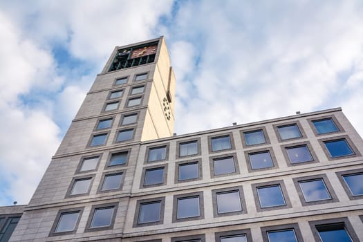 Stuttgart Rathaus City Council Exterior Building Architecture Marketplace from Below Street