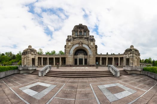Stuttgart Germany Pragfriedhof Cemetery Feierhalle Architecture Destination Location Building European