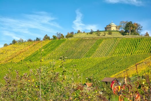 Stuttgart Germany Grabkapelle Vineyards Autumn Fall Season Beautiful Landscape Farming Agriculture Wine