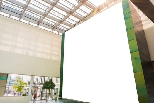 City Typical Ad Space Large White Isolated Template Banner Urban