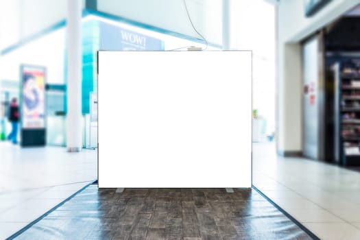 City Typical Ad Space Large White Isolated Template Banner Urban