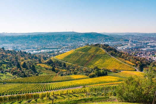 Stuttgart Germany Grabkapelle Vineyards Autumn Fall Season Beautiful Landscape Farming Agriculture Wine