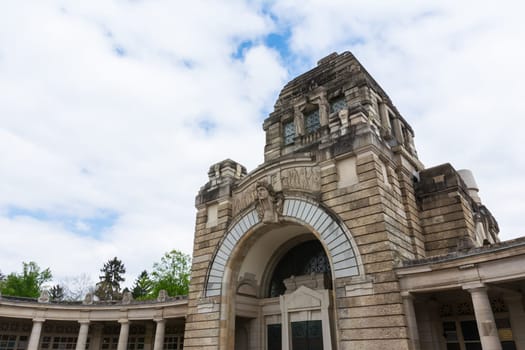 Stuttgart Germany Pragfriedhof Cemetery Feierhalle Architecture Destination Location Building European