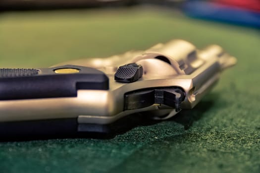 Revolver Pistol Gun Store Detail Weapons Deadly Clean New Shop Isolated Dealer Seller Nobody