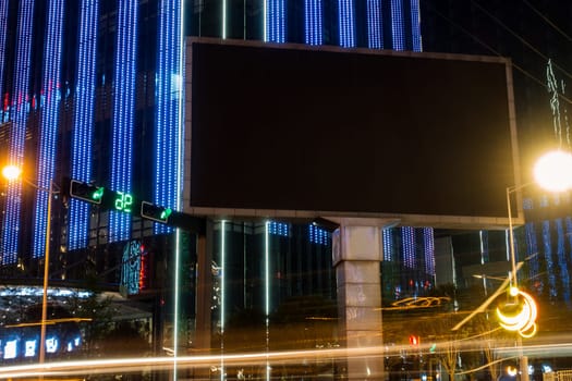 Night View of the Chinese Modern City Building