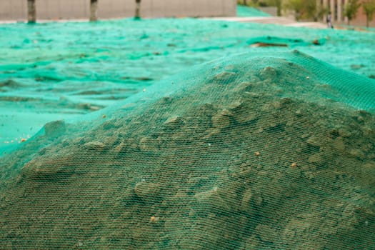 Sandy Soil in the Construction Site