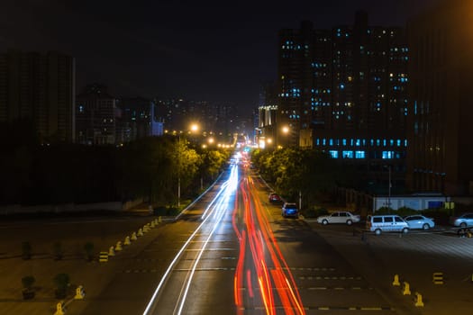 Night Scene around Xi'an University of Technology