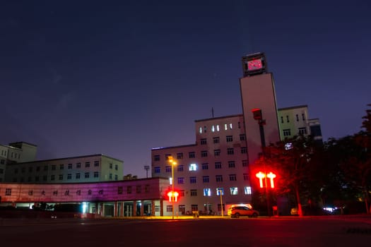 Xi'an University of Technology New Campus at night April 2018 China
