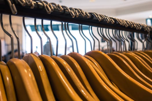 Rows of Clothes Racks in a Chinese Store