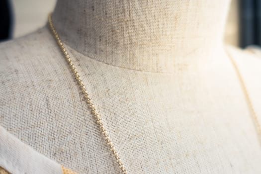 Necklace on a Model