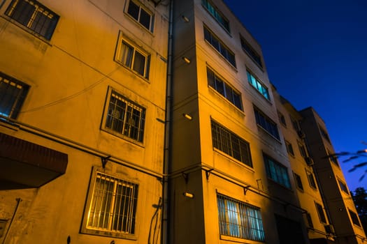 Night View of the Chinese Apartment