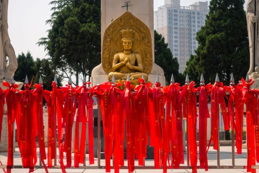 Buddha Statue in an Ancient Chinese Temple