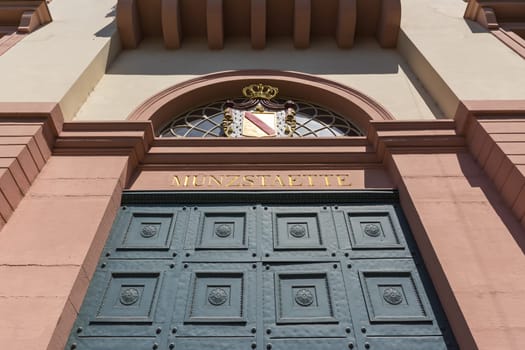 Karlsruhe Munzstaette Coin Factory Facility Entrance Front Facade Building City Urban