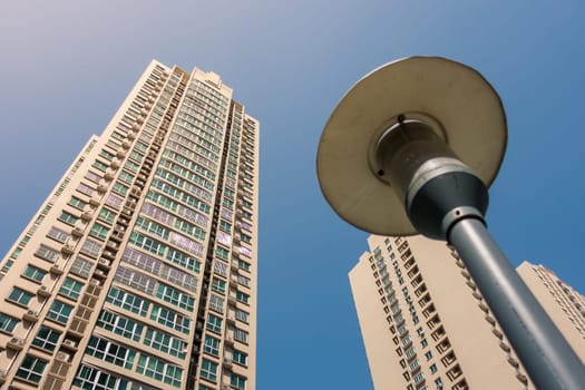 Chinese Apartment Building Tall Highrise Development Living Space Urban City Environment