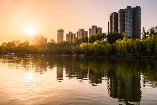 Chinese River in the Sun