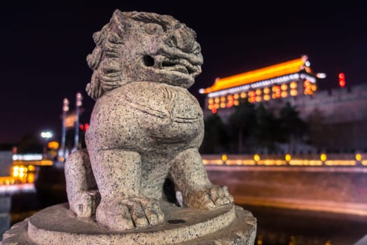 Chinese Guardian Lions A Kind of Stone Carving was Meant as Sentry