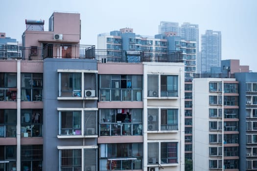 Chinese Apartment Building Urban City Environment