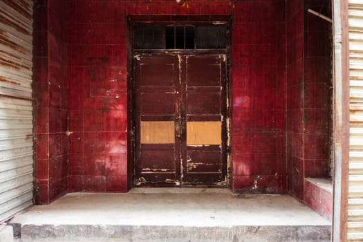 Shabby Red Door in China