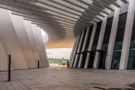 Nanning City Library Architecture Sunset