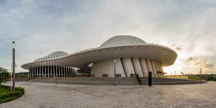 Nanning City Library Architecture Sunset